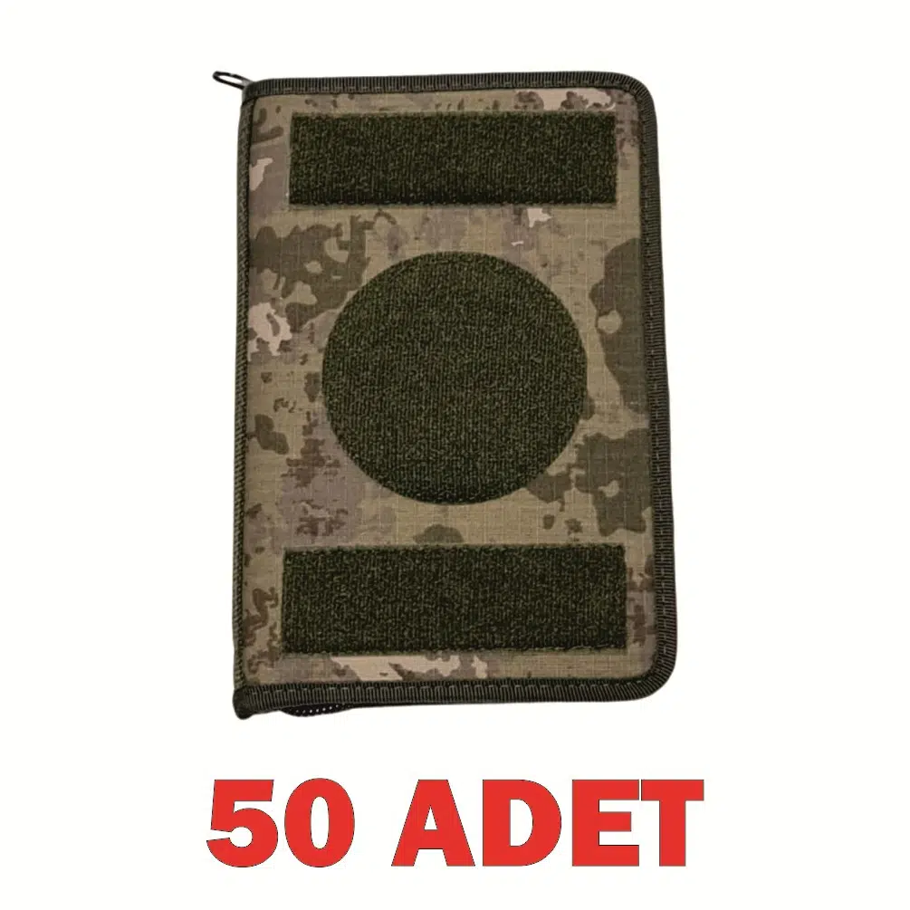 50 ADET - Kamuflaj Ajanda Defter Kabı Kamuflaj Organizer Kalemlik