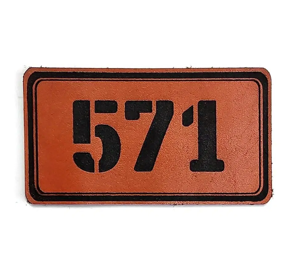 571 Deri PEÇ- Arma - Patch