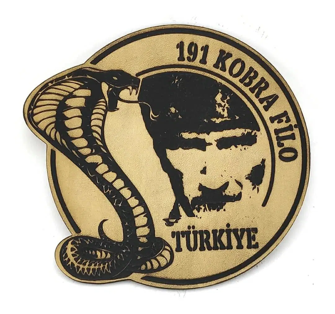 191 FİLO Deri PEÇ - Arma - Askeri Patch