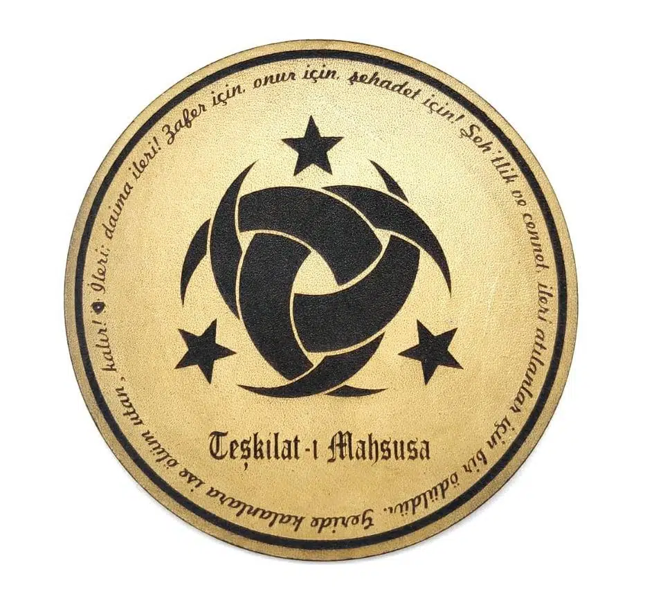 TEŞKİLATI MAHSUSA Deri PEÇ - Arma - Askeri Patch