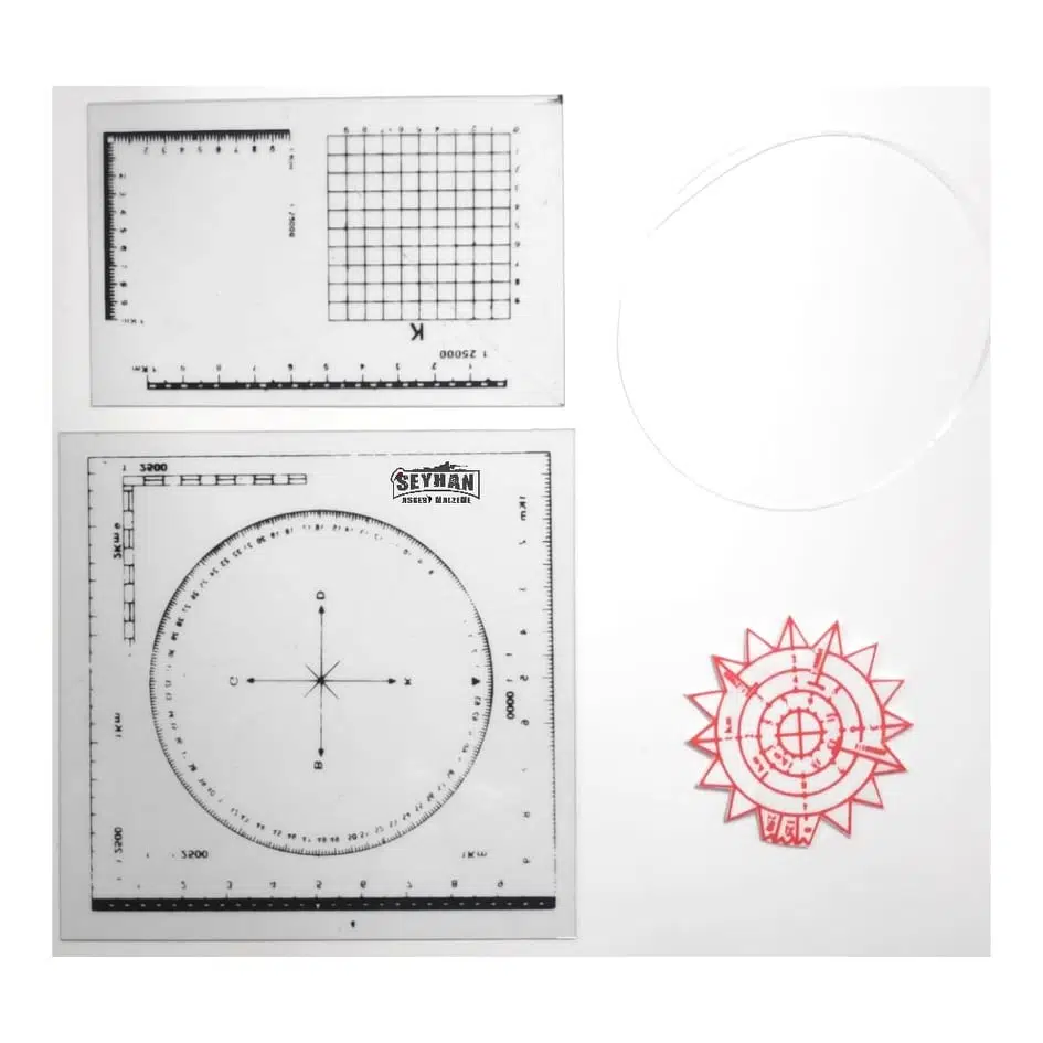 Tersim Malzemesi Takım -Askeri Cetvel