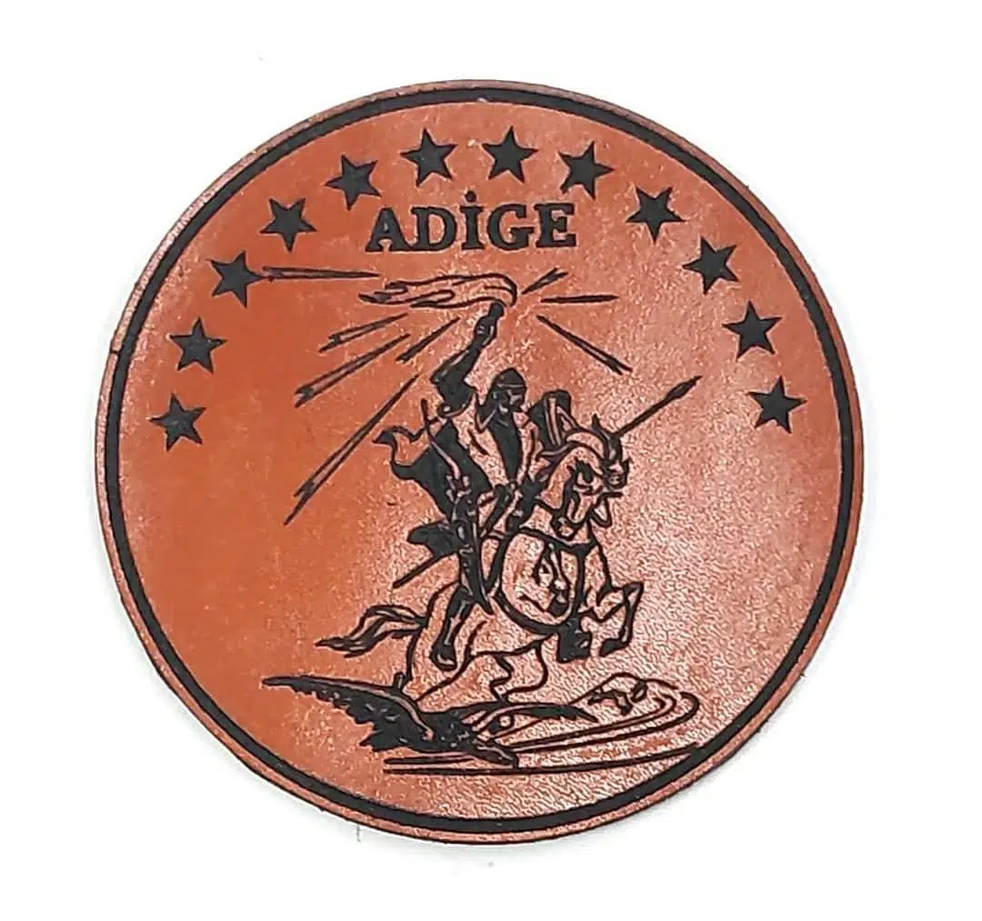 ADİGE - ÇERKES Deri PEÇ- Arma - Patch