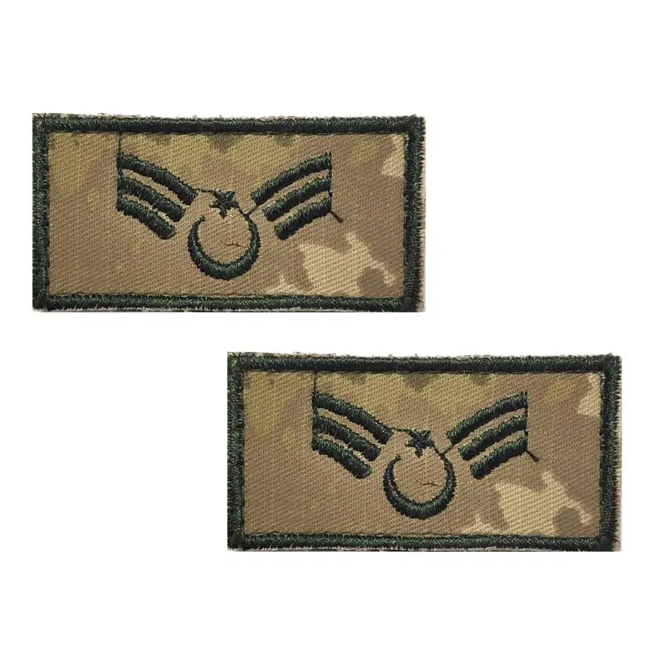 Astsubay Kıdemli Çavuş Tişört Rütbesi 2 Adet ( Kara Kuvvetleri Yeni Kamuflaj )