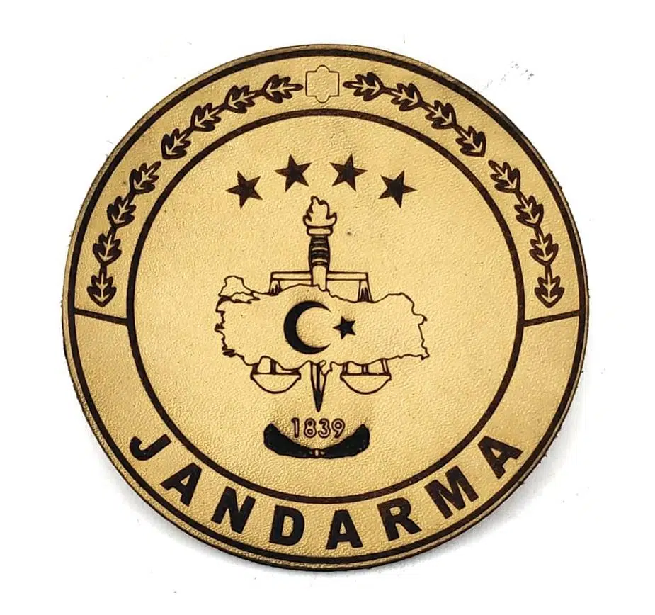 JANDARMA Deri PEÇ - Arma - Askeri Patch