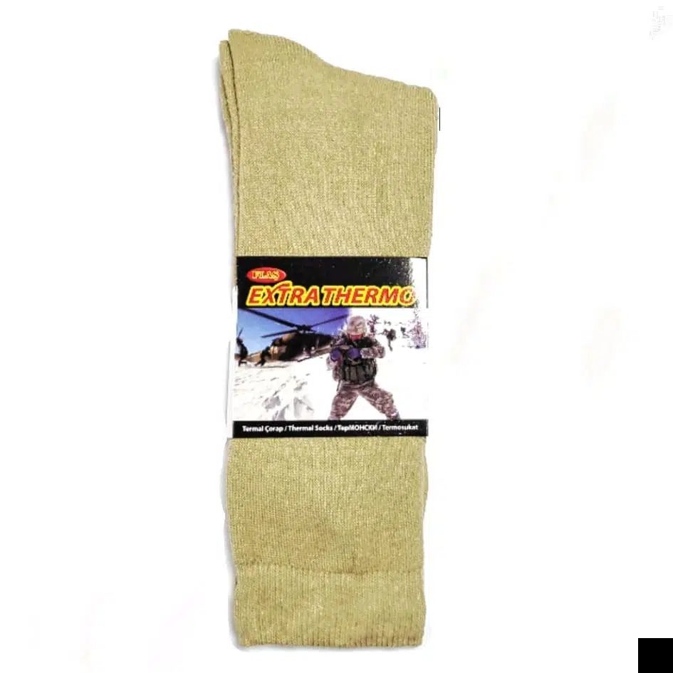 Askeri Kışlık Havlu Çorap Nano Yeşil