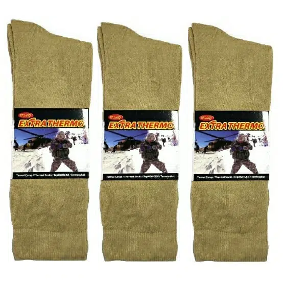 Askeri Kışlık Havlu Çorap Nano Yeşil (3 ÇİFT)