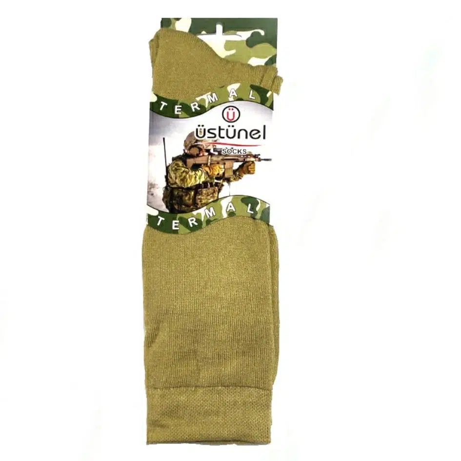 Askeri Kışlık Termal Çorap Nano Yeşil