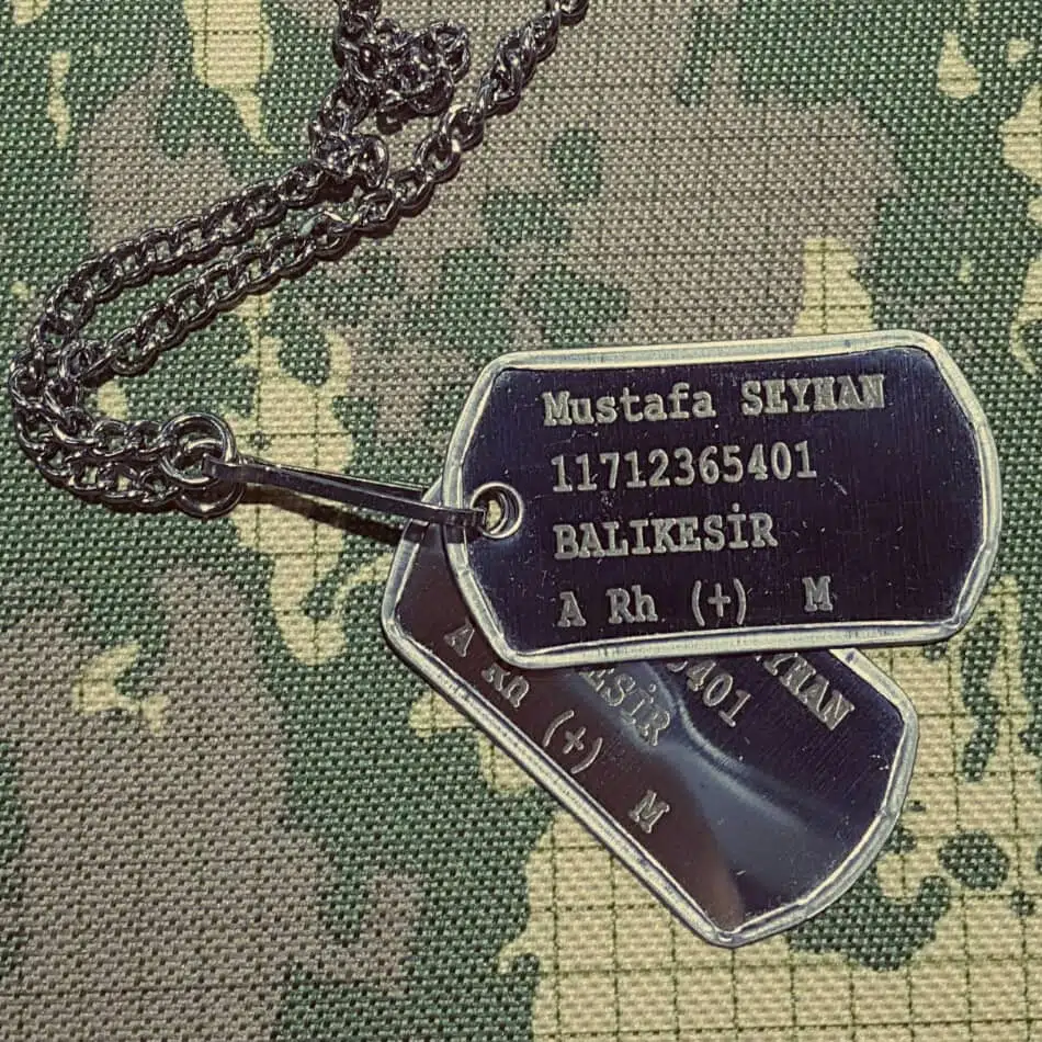 ASKERİ KÜNYE & ZİNCİR - ASKER KÜNYESİ