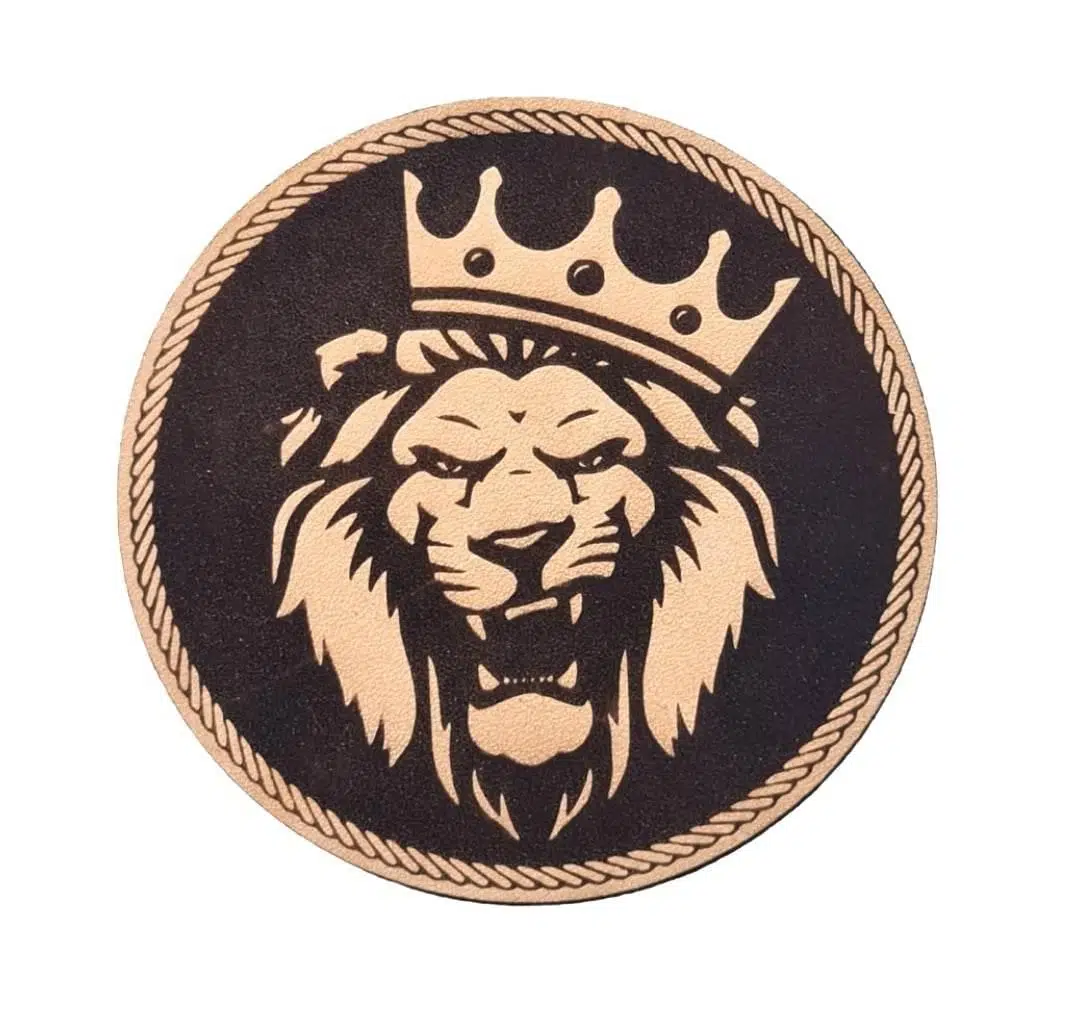 ASLAN- Deri PEÇ - Arma - Askeri Patch Arslan peç patch 8 cm Çap