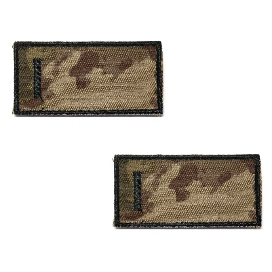 Asteğmen Tişört Rütbesi 2 Adet ( Kara Kuvvetleri Yeni Kamuflaj )