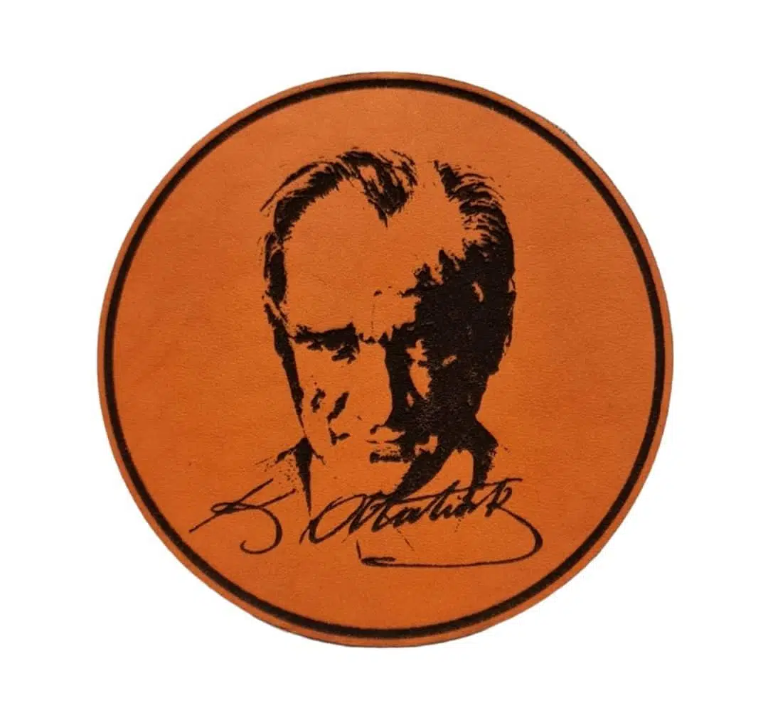 ATATÜRK Deri PEÇ - Arma - Askeri Patch