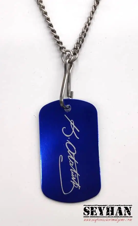 ATATÜRK İMZA Renkli Künye