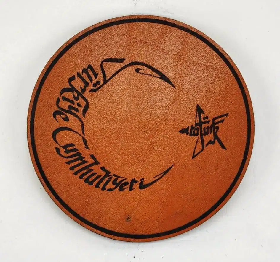 AYYILDIZ ATATÜRK Deri PEÇ - Arma - Askeri Patch