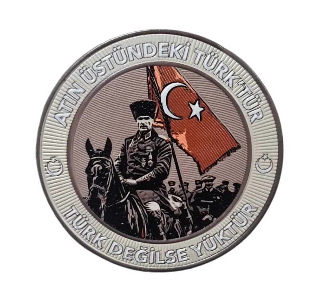 ATATÜRK - ATIN ÜSTÜNDEKİ TÜRK'TÜR , TÜRK DEĞİLSE YÜKTÜR - Arma - TPU Patch