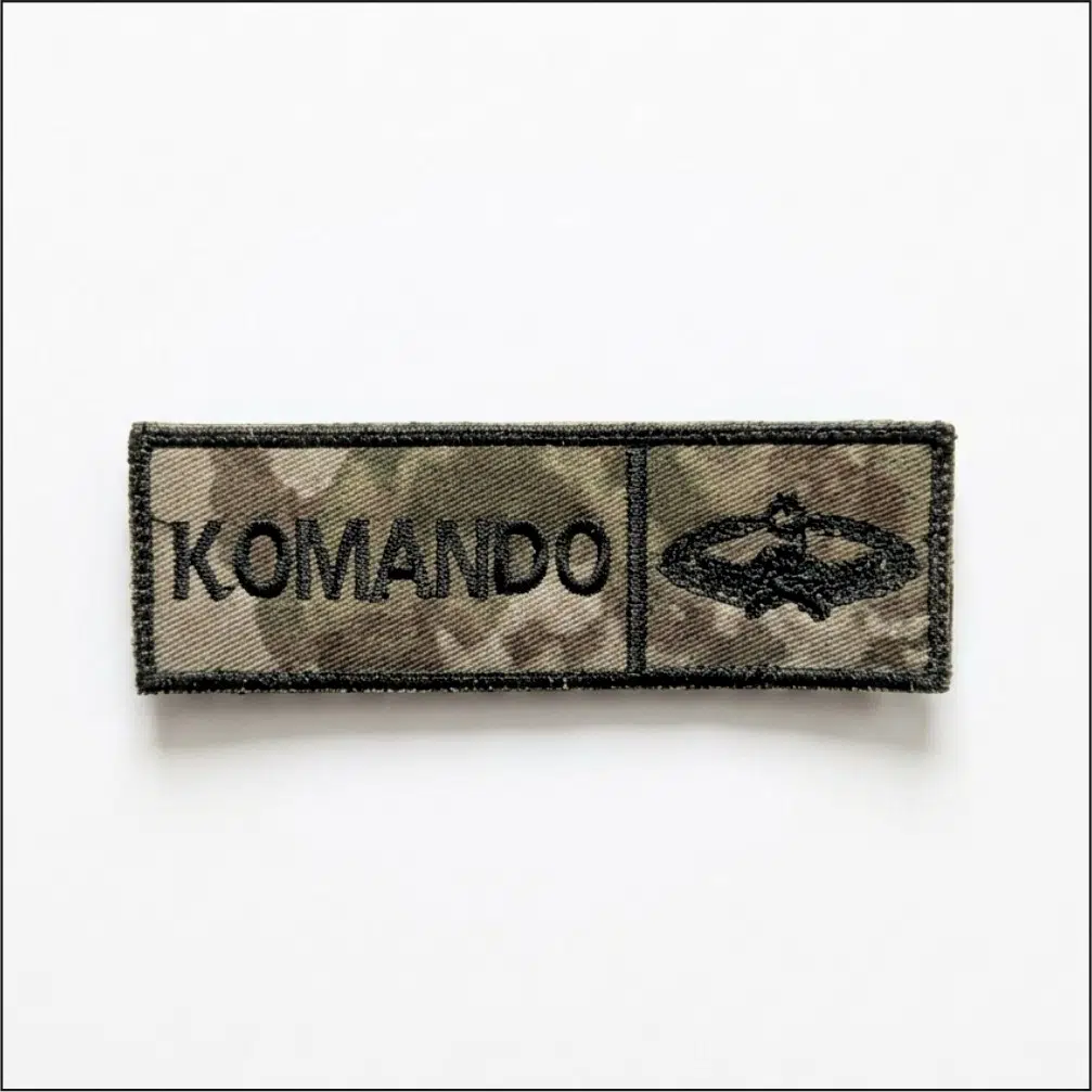 Komando İsimlik - Kamuflaj Ajanda Uyumlu - 4cm x 12 cm 