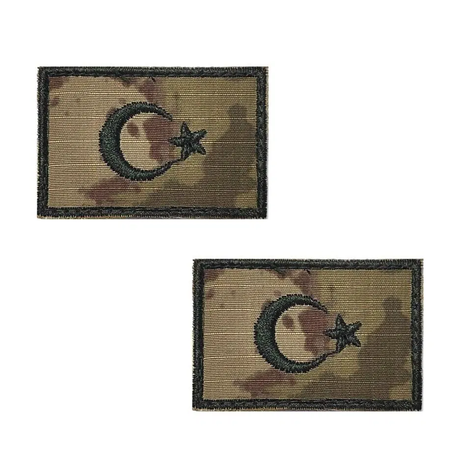 Bayrak Peç 2 Adet ( Kara Kuvvetleri Yeni Kamuflaj Bayrak)