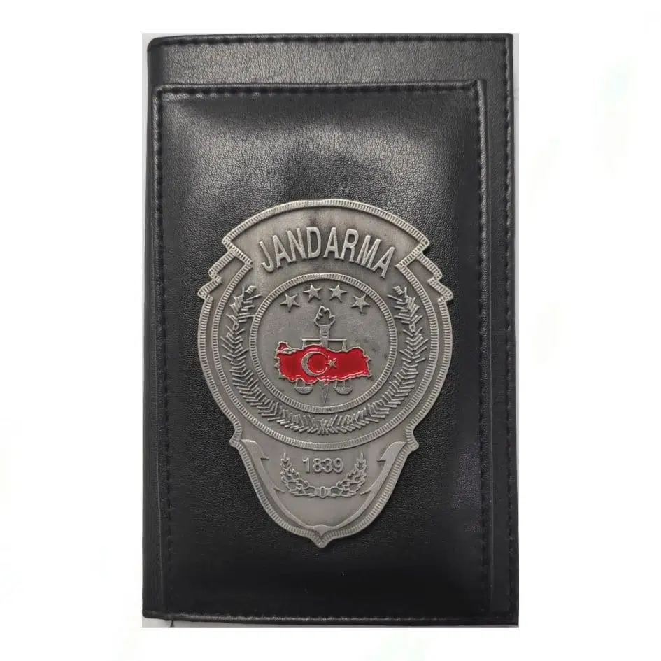 JANDARMA Kalemlikli Not Defteri Cüzdan (Metal Rozet)