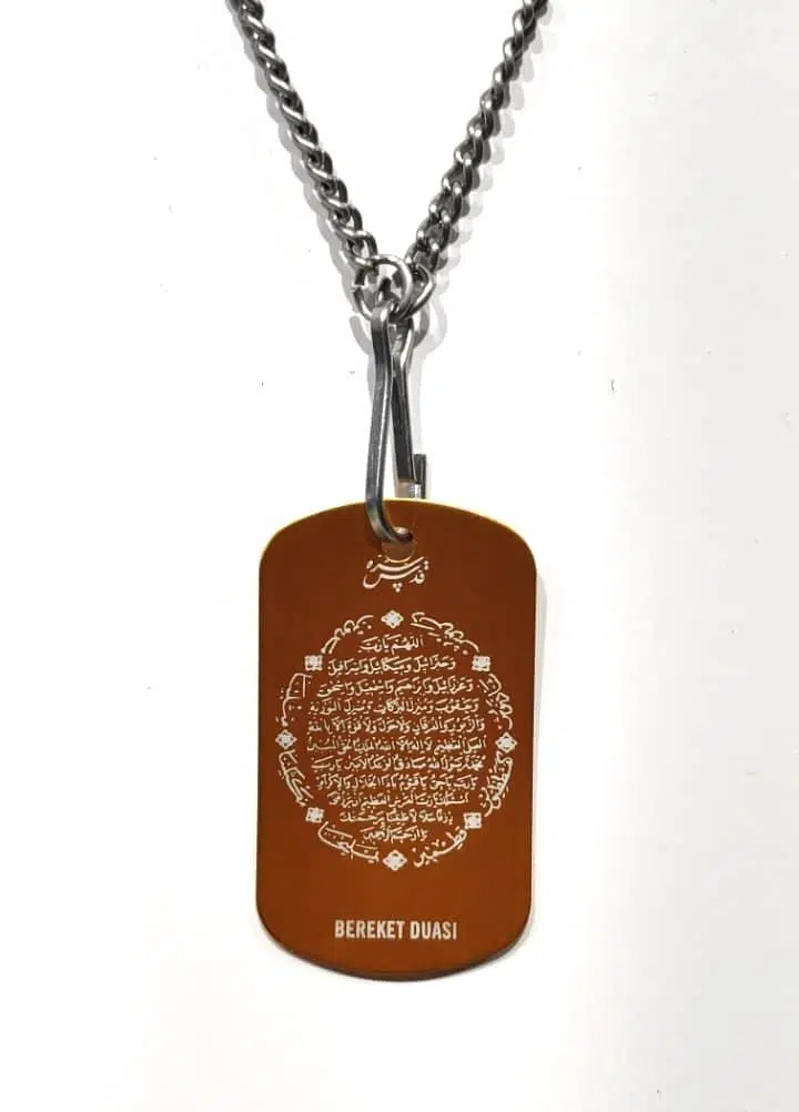 BEREKET DUASI Renkli Künye