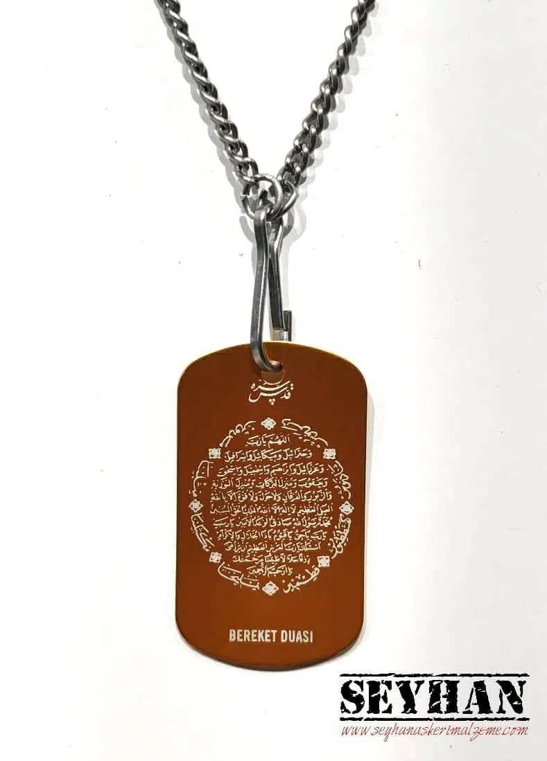 BEREKET DUASI Renkli Künye