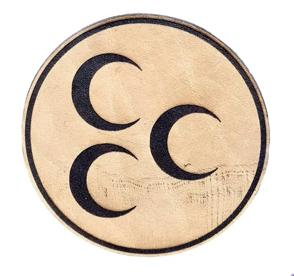 ÜÇ HİLAL Deri PEÇ - Arma - Askeri Patch