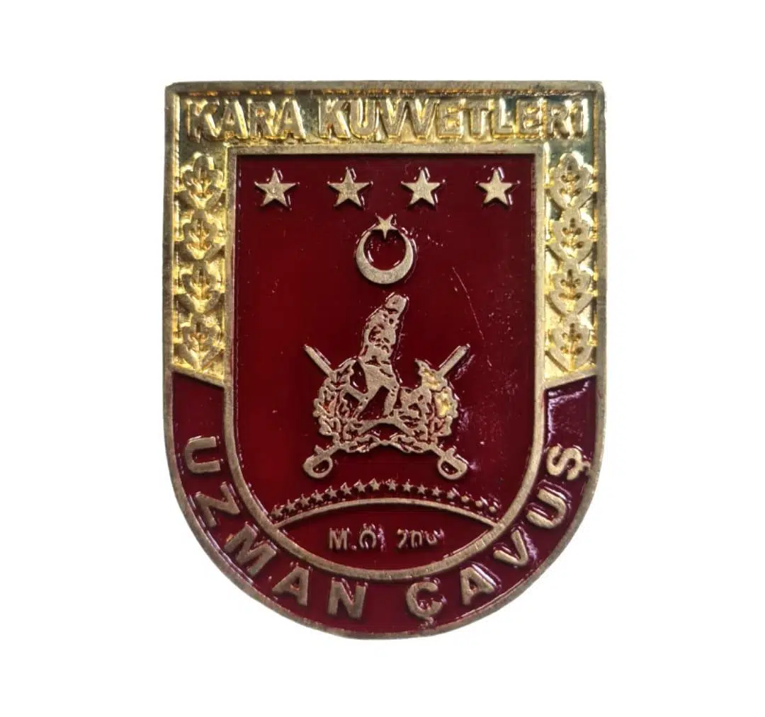 Cüzdan Rozeti - Uzman Çavuş KARA KUVVETLERİ Metal Rozet