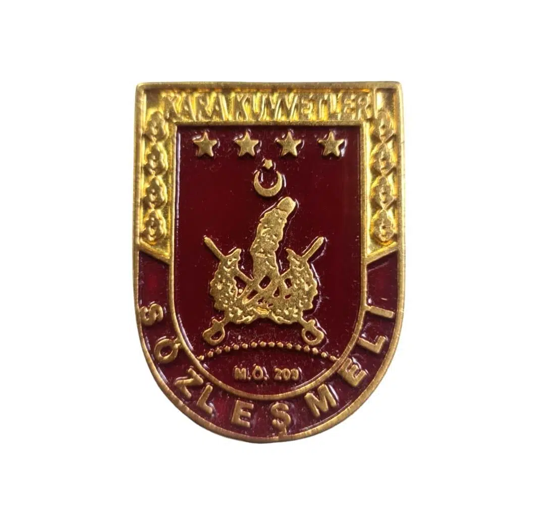 Cüzdan Rozeti - Sözleşmeli KARA KUVVETLERİ Metal Rozet