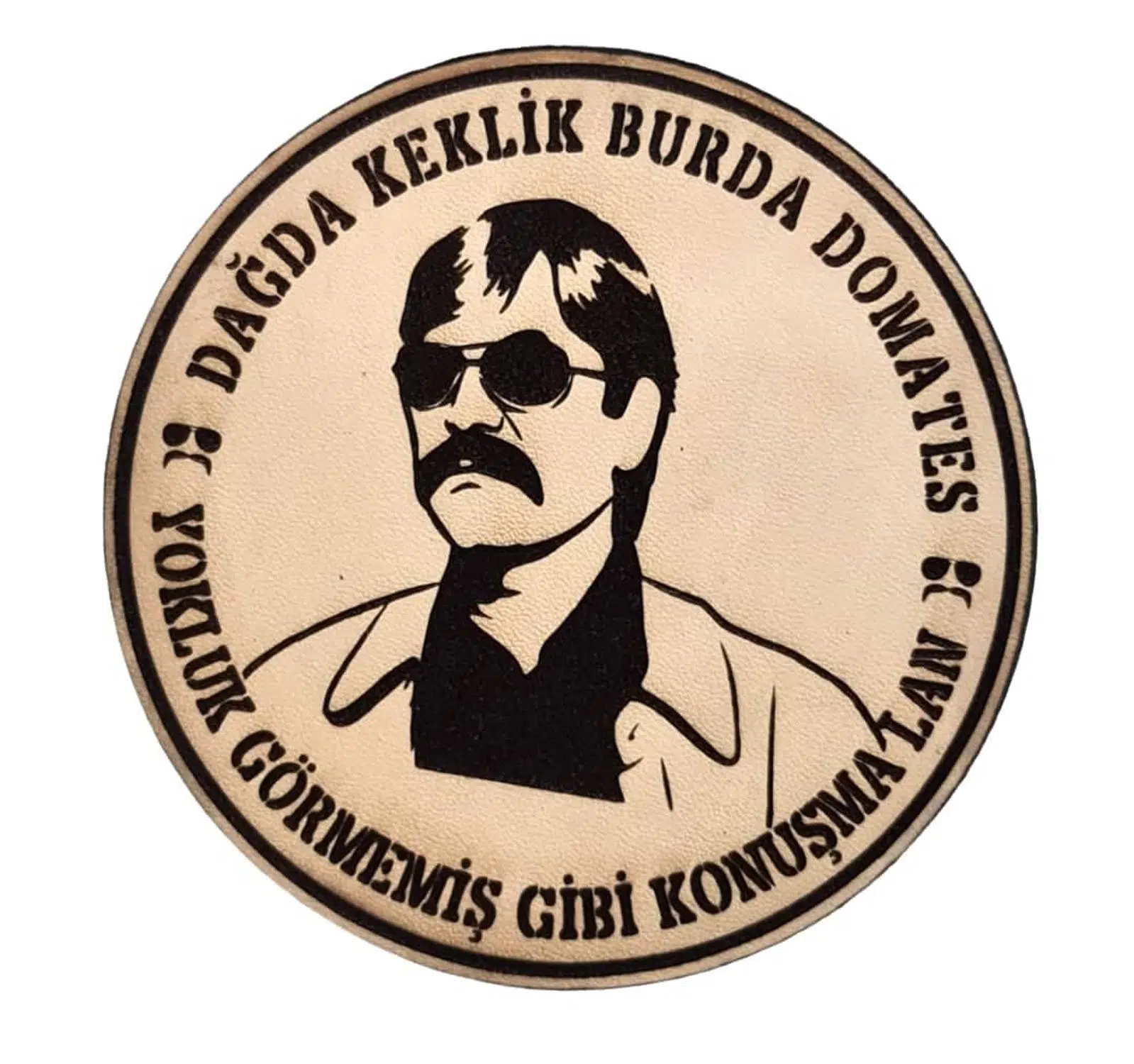 Dağda Keklik Burda Domates Deri PEÇ - Arma - Askeri Patch