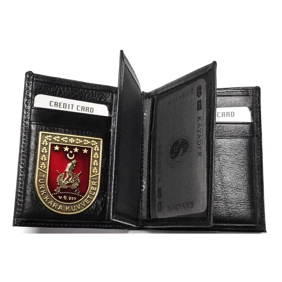 Kara Kuvvetleri Orjinal Rozet - Hakiki Deri Cüzdan