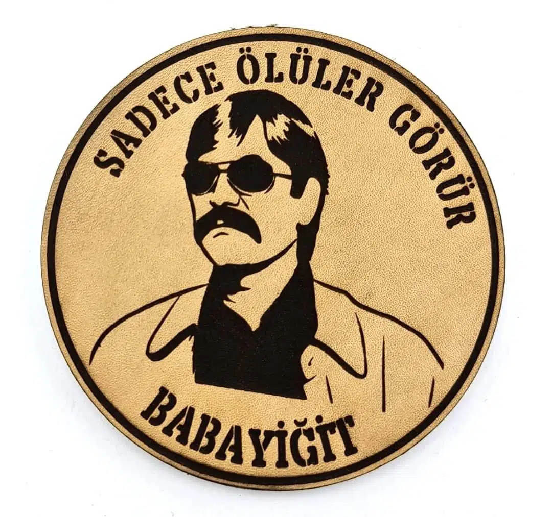 SADECE ÖLÜLER GÖRÜR BABAYİĞİT Deri PEÇ - Arma - Askeri Patch