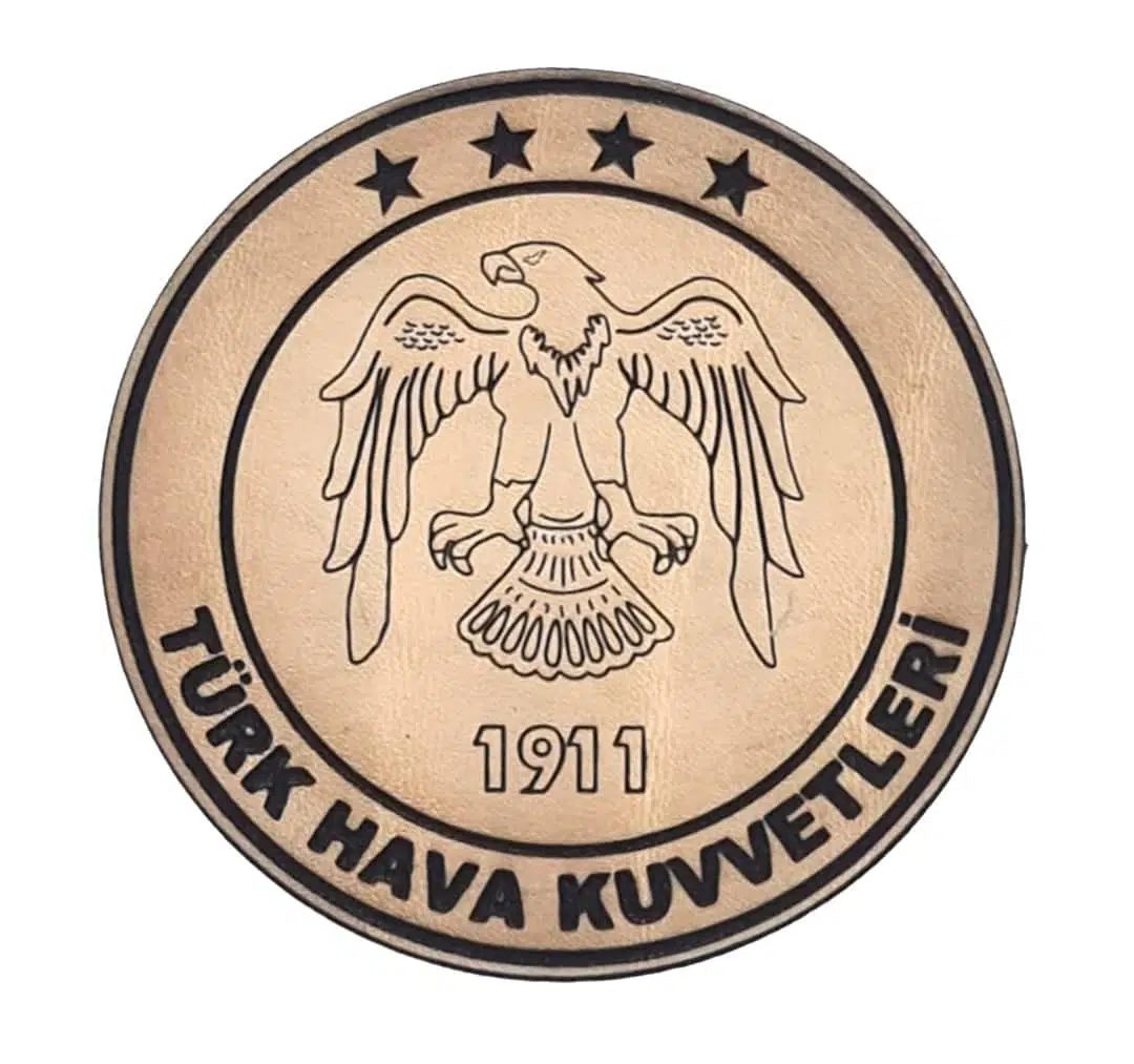 HAVA KUVVETLERİ Deri PEÇ - Arma - Askeri Patch