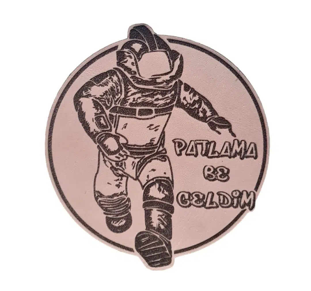 EOD Bomba İmha Deri PEÇ -Geldim Geldim Patlama -Arma - Leather Patch2