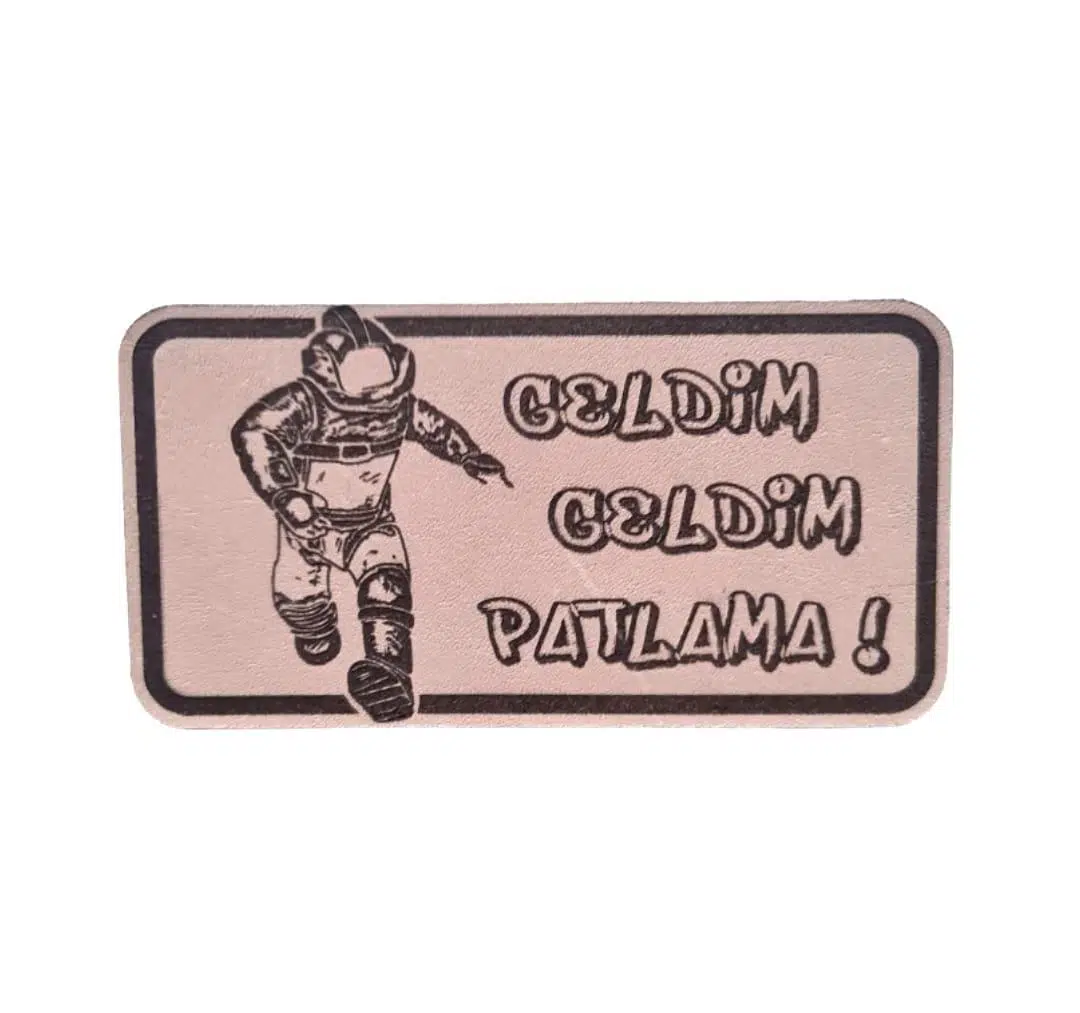 EOD Bomba İmha Deri PEÇ -Geldim Geldim Patlama -Arma - Leather Patch2