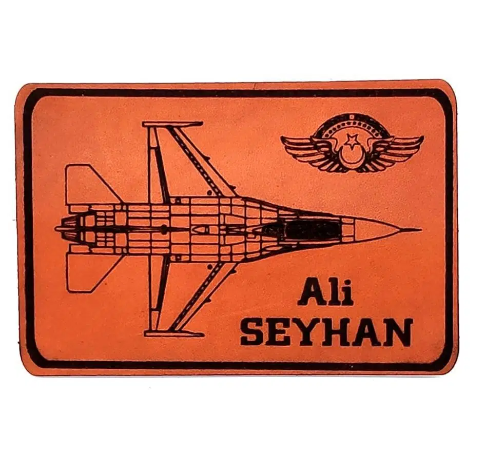 F16 Figting Falcon Deri Tulum İsimliği