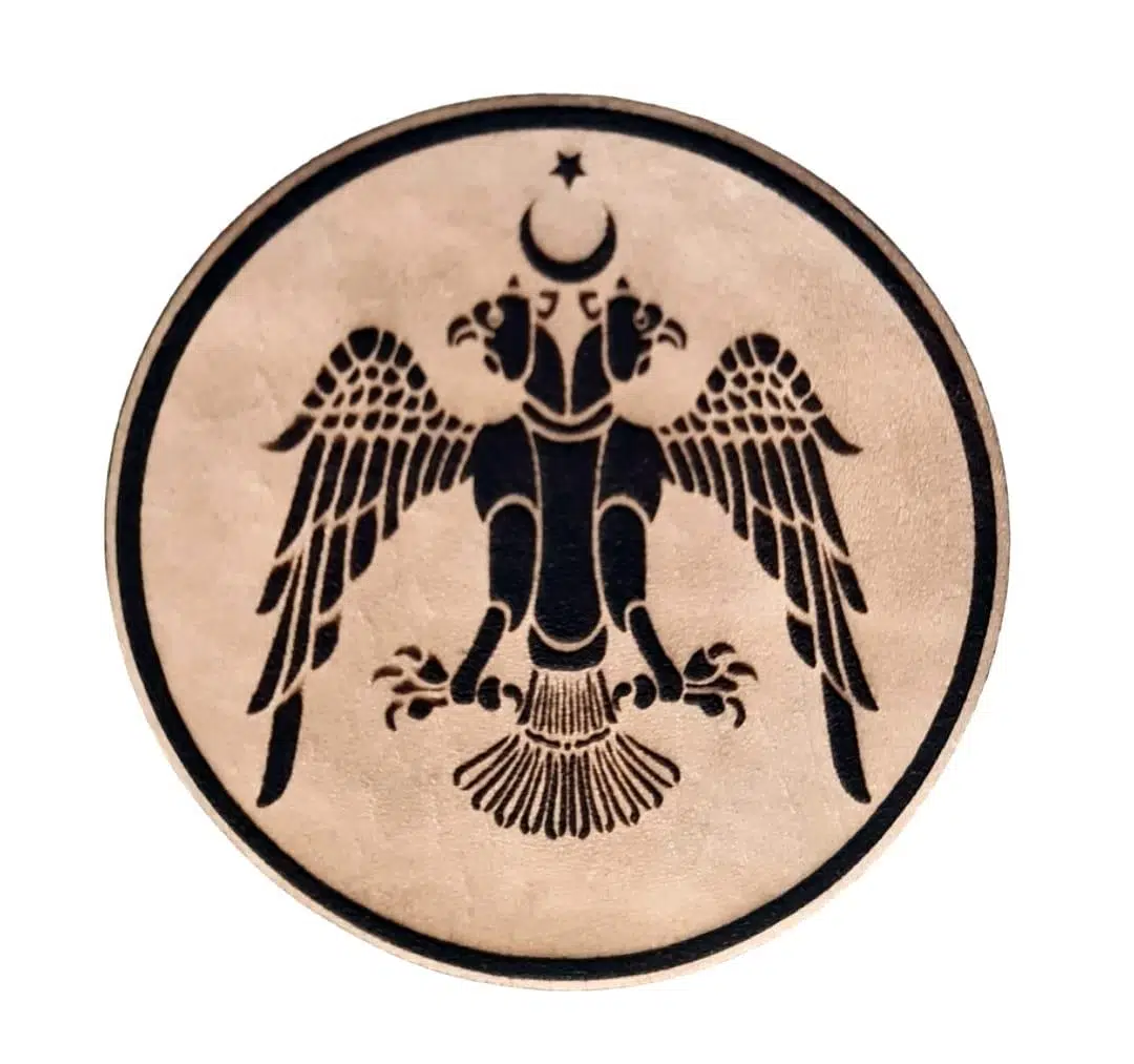 SELÇUKLU Kartalı Deri PEÇ - Arma - Askeri Patch