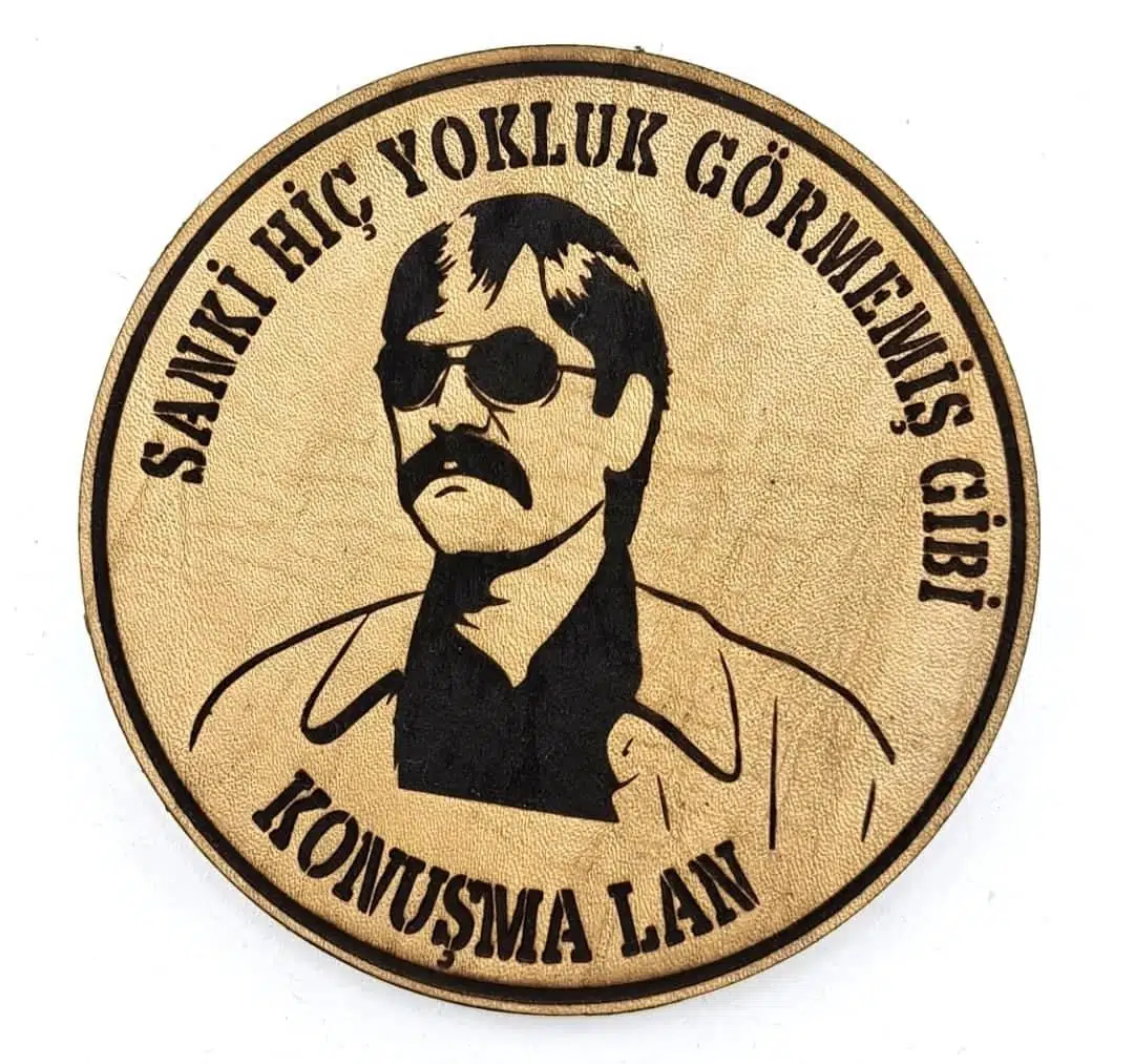 BABAYİĞİT Sanki Hiç Yokluk Görmemiş Gibi Konuşma Lan Deri PEÇ - Arma - Askeri Patch