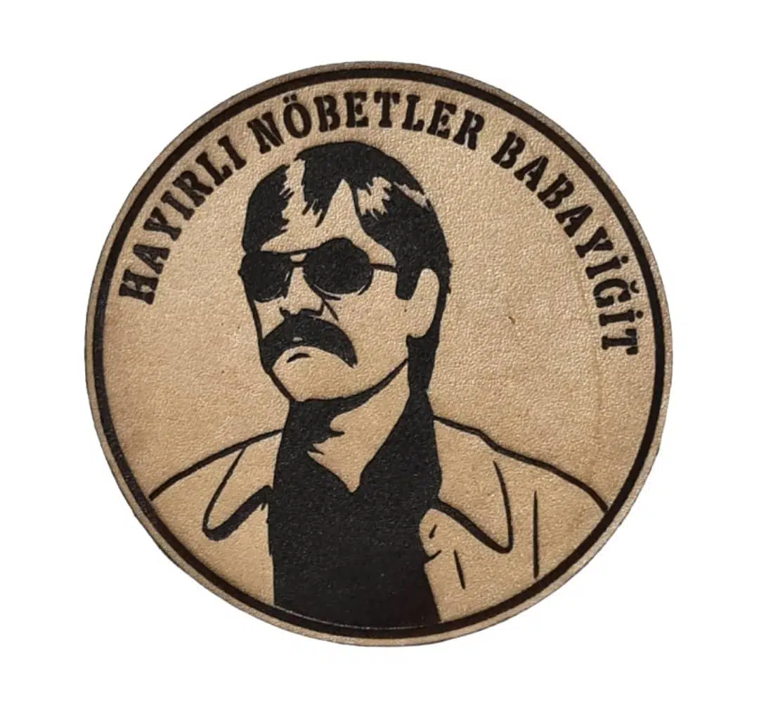 HAYIRLI NÖBETLER BABAYİĞİT Deri PEÇ - Arma - Askeri Patch