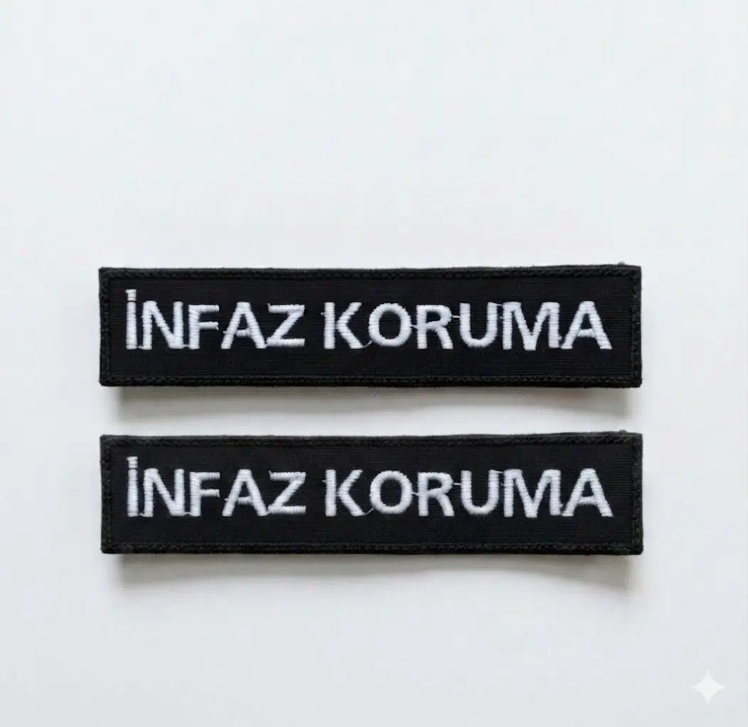 İNFAZ KORUMA pantolon yazısı 2 Adet - Arkası Cırtlı 