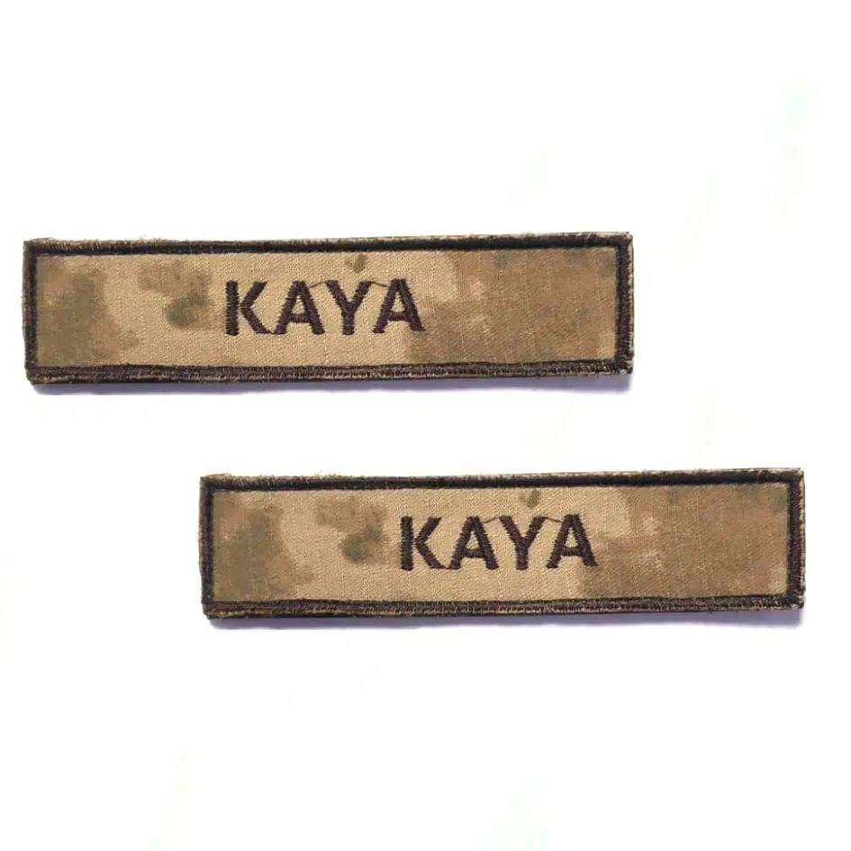 Jandarma Kamuflaj Askeri İsimlik (Yeni Kamuflaj) -2 Adet