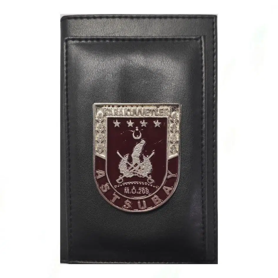 ASTSUBAY Kalemlikli Not Defteri Cüzdan (Metal Rozet)