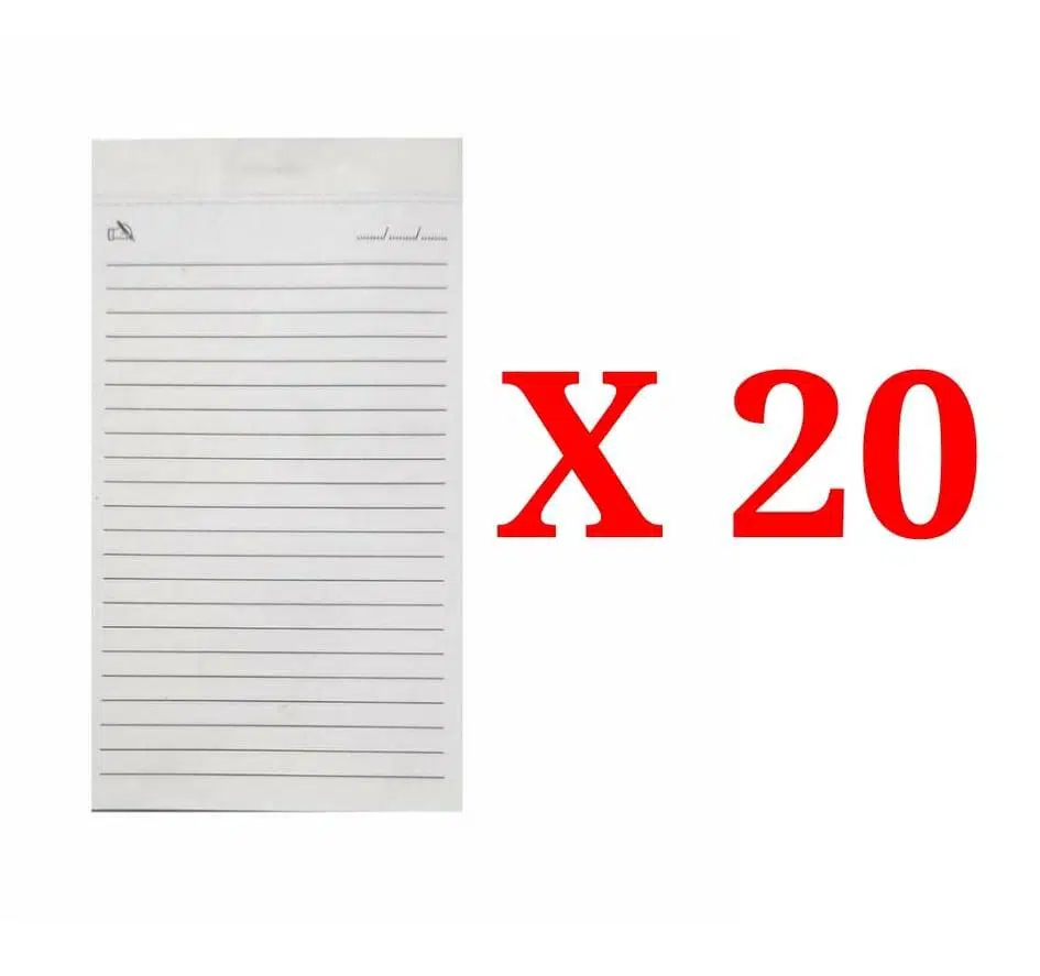 Kalemlikli Not Defteri Cüzdan Yedek Defteri (20 Adet)