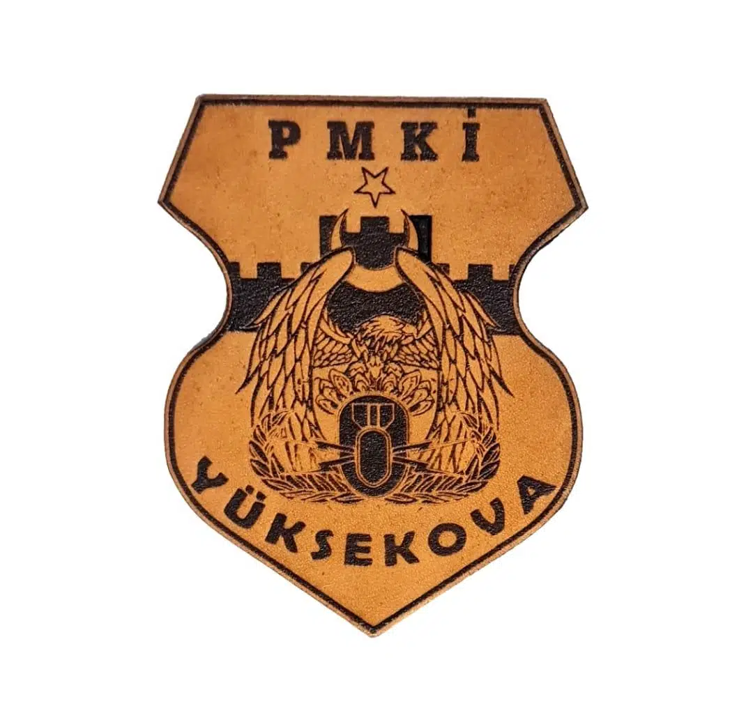 METİ PMKİ YÜKSEKOVA Deri PEÇ - Arma - Leather Patch