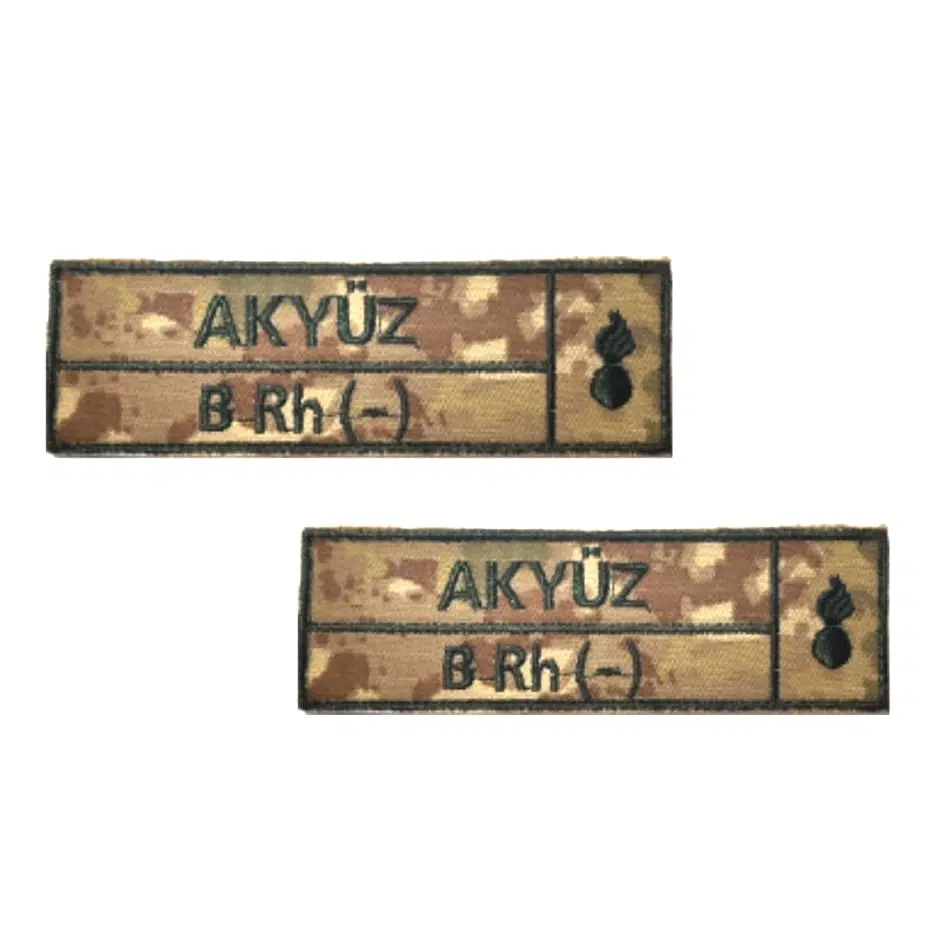 KARA KUVVETLERİ 2020 - YENİ KAMUFLAJ İSİMLİK 2 ADET