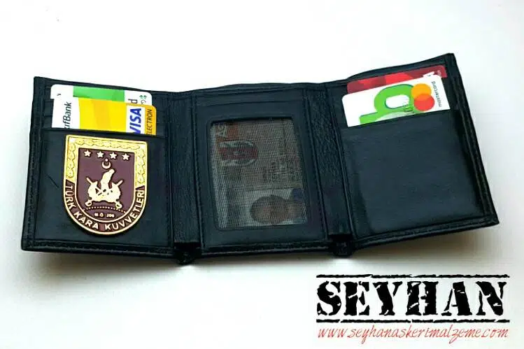 Kara Kuvvetleri Armalı Deri Cüzdan