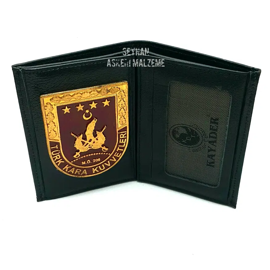 Kara Kuvvetleri Armalı Deri Cüzdan