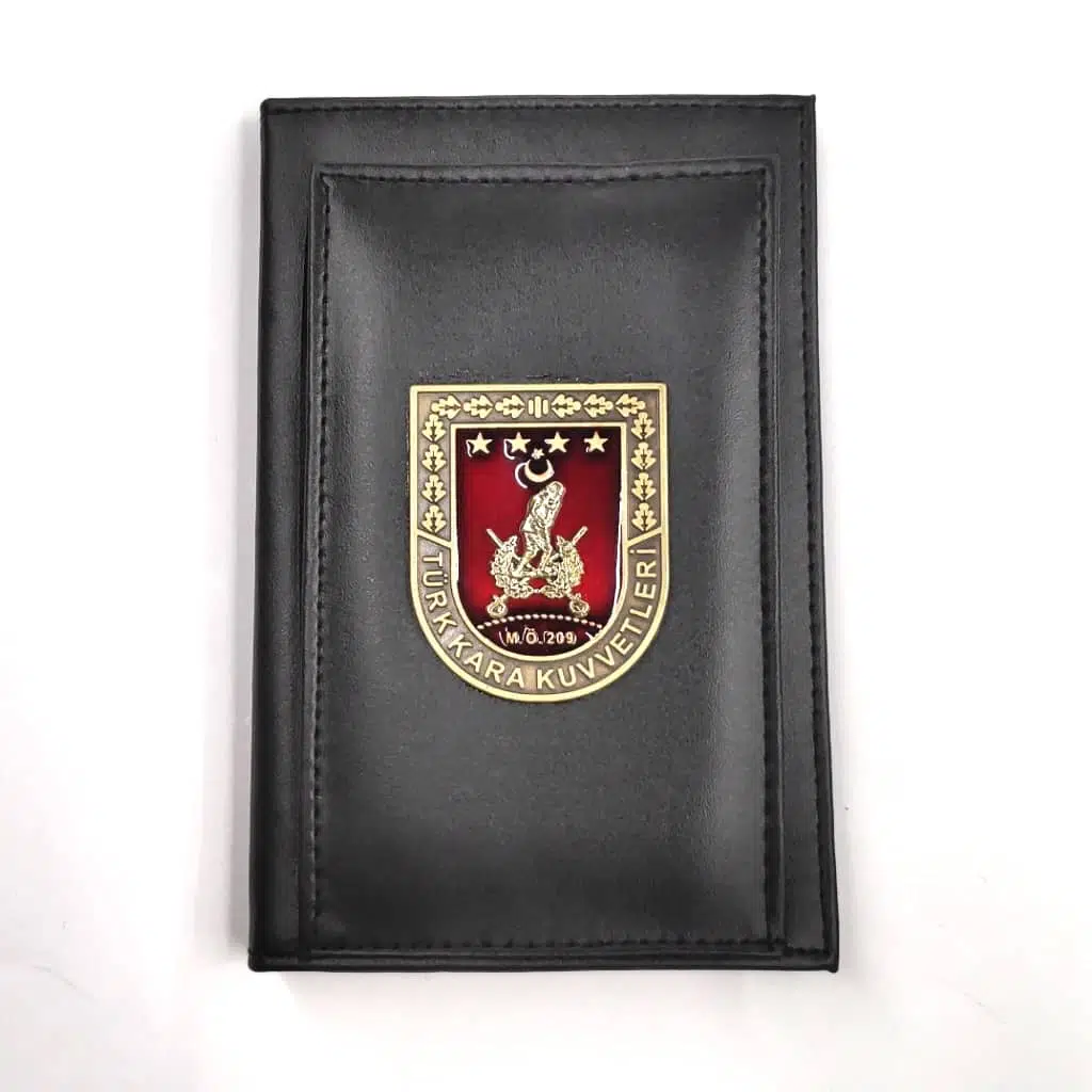 Kara Kuvvetleri Kalemlikli Not Defteri Cüzdan (Metal Rozet)