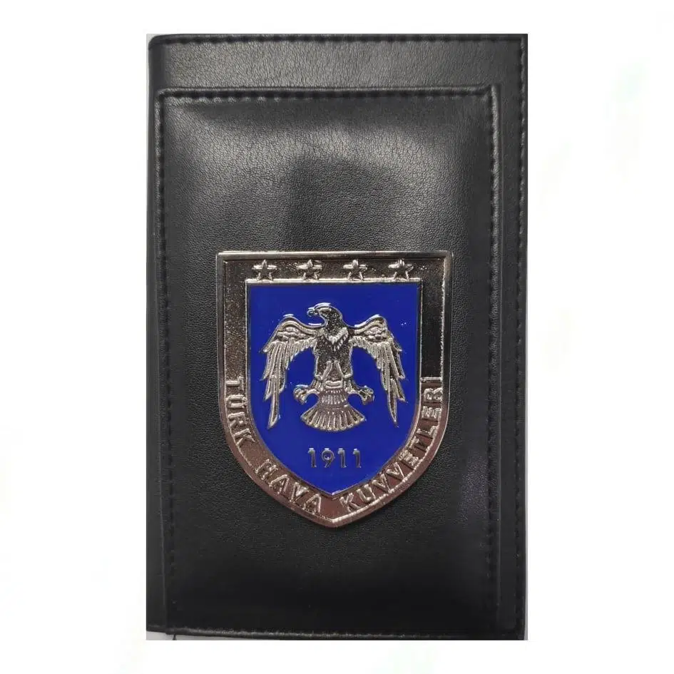 Hava Kuvvetleri Kalemlikli Not Defteri Cüzdan (Metal Rozet)