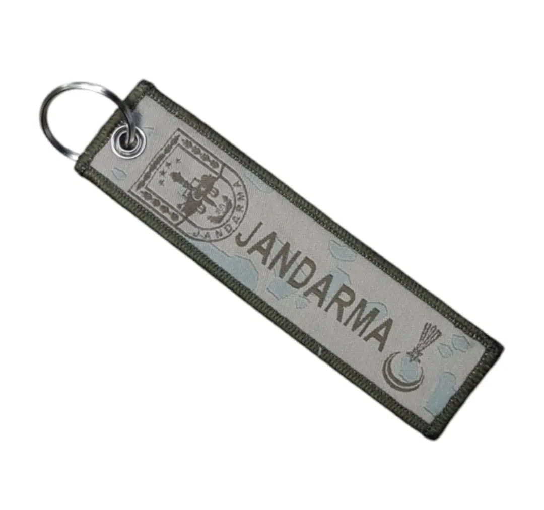 Jandarma Komando Nano Örme Anahtarlık - Kumaş Anahtarlık