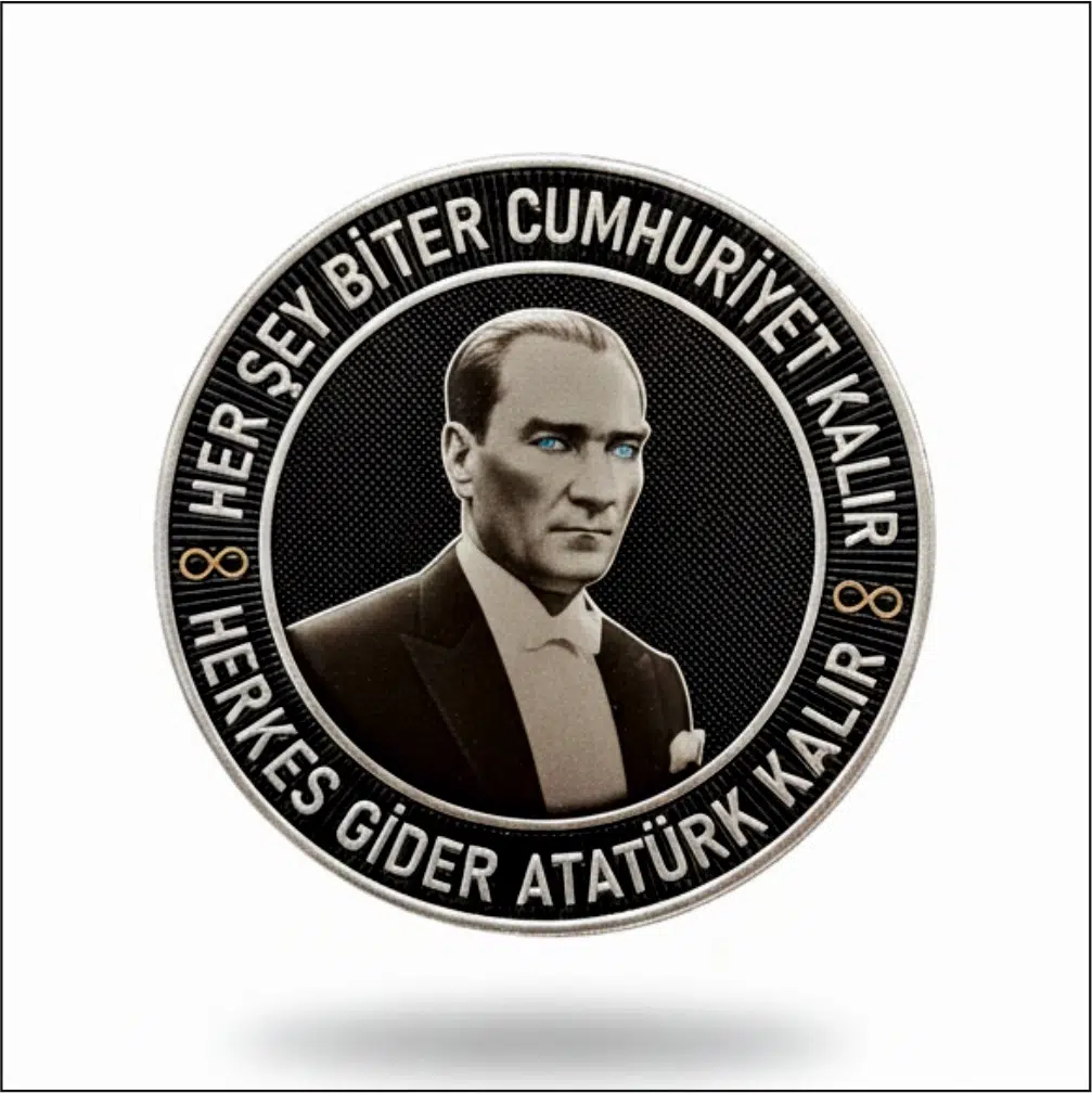 HER ŞEY BİTER CUMHURİYET KALIR ATATÜR PEÇ - Arma - TPU PEÇ