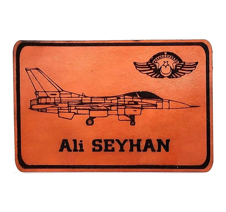 F16 Figting Falcon Deri Tulum İsimliği