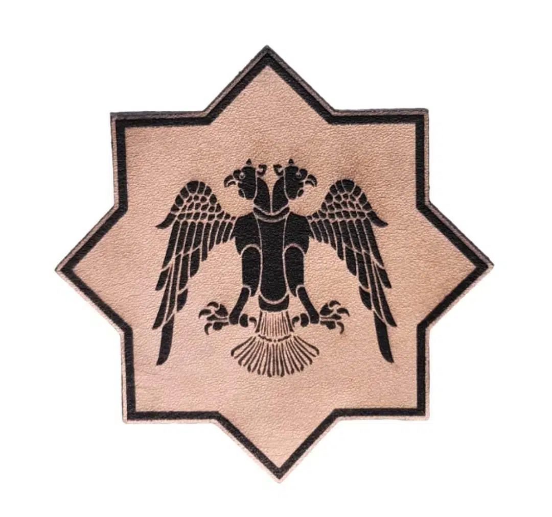 SELÇUKLU Kartalı Yıldız Deri PEÇ - Arma - Askeri Patch